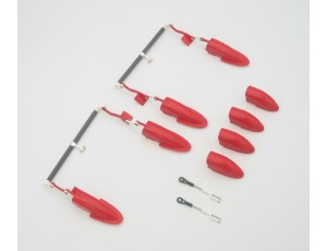 Freewing Yak-130 Red 90mm EDF Flap Hinges Set